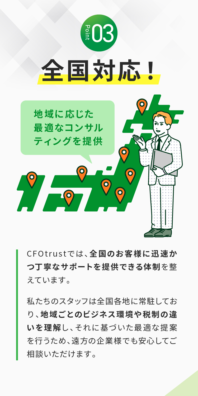 Point03 全国対応！